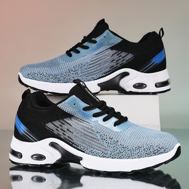 New men's shoes, men's shoes, fly weave air cushion, soft-soled shoes, fashion trend, breathable casual sports men's shoes