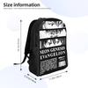 3D Printing EVA Evangelions  Backpacks for Boys Girls Manga School College Travel Bags Women Men Bookbag Fits 15 Inch Laptop
