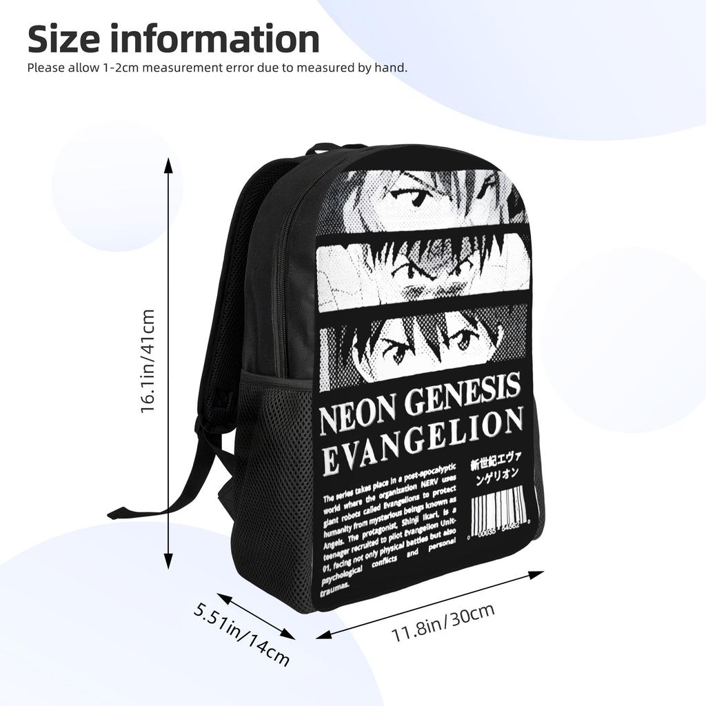 3D Printing EVA Evangelions  Backpacks for Boys Girls Manga School College Travel Bags Women Men Bookbag Fits 15 Inch Laptop