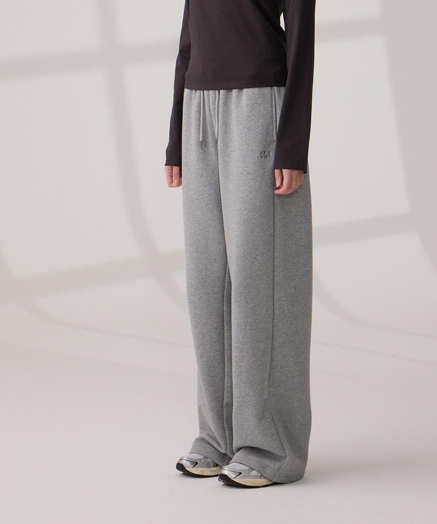 DANGLEDROP Dgdp Legline Wide Sweatpants Melange Grey