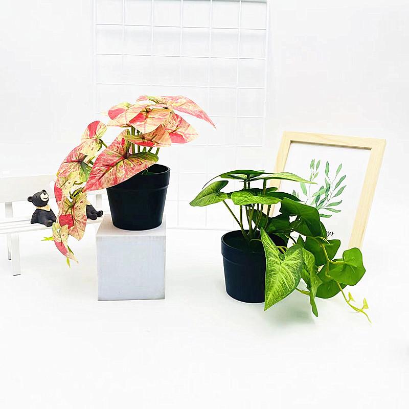 Simulation Epipremnum Aureum Potted Artificial Plant Decor Ornament