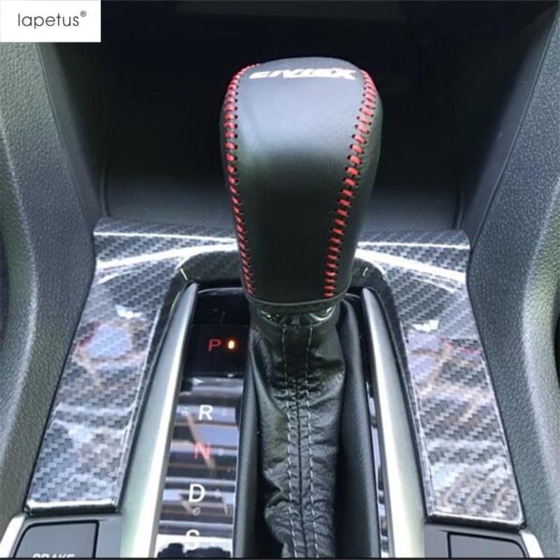 Central Control Shift Gear Panel Frame Decoration Cover Trim Fit For Honda Civic 2016 -  Carbon Fiber Accessories Interior