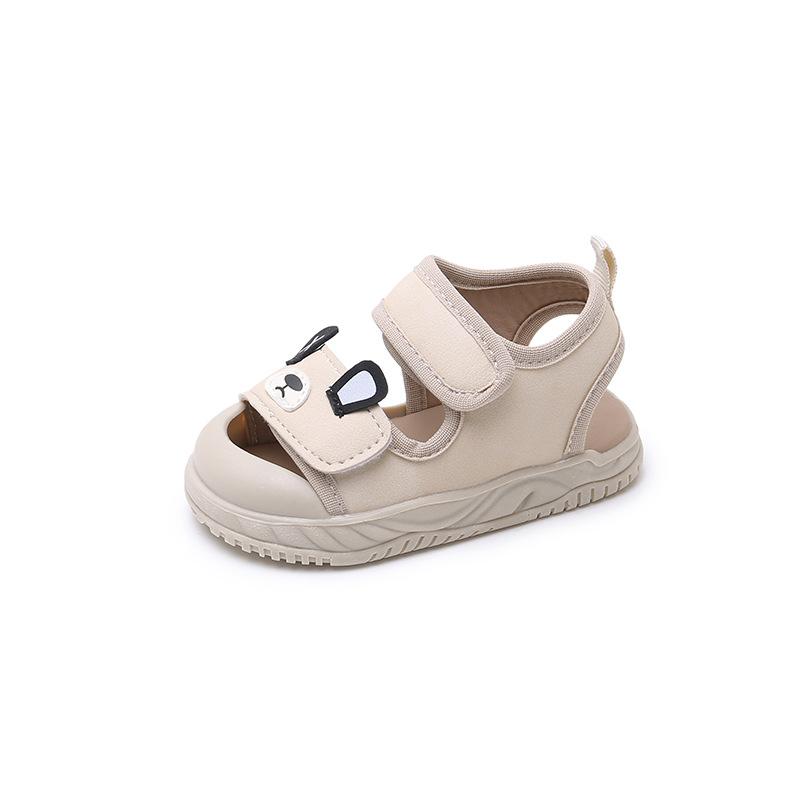 

Босоножки для маленького мальчика летние детские с мягкой подошвой обувь для малышей для девочки детские пляжные туфли сумка голова нескользящие сандалии дышащие против ударов 20 yards inner length 14cm бежевый