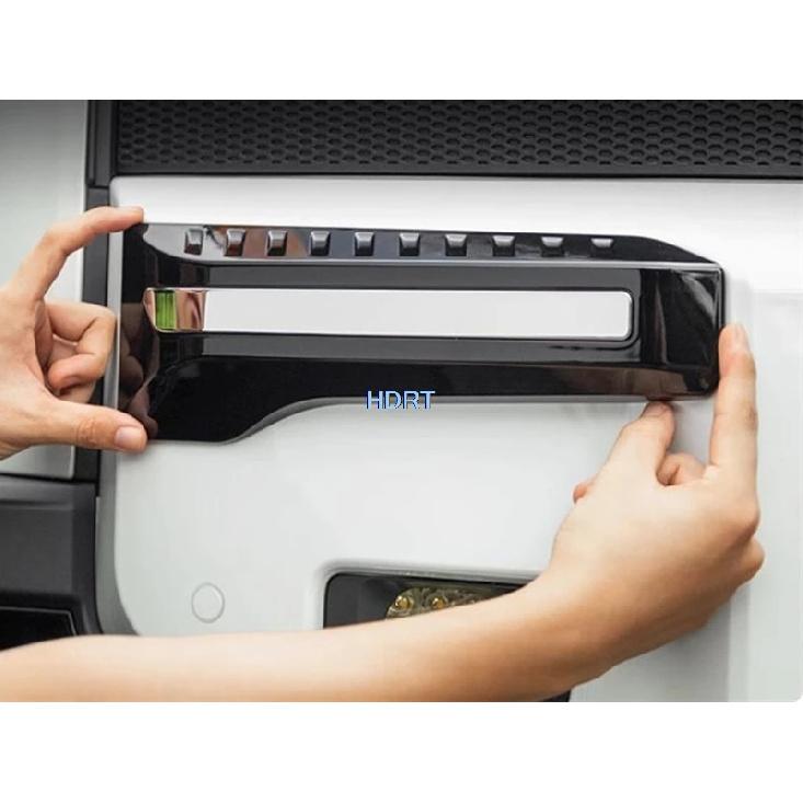 Car Style Front Bumper Fog Light Side Strip Cover Lamp Eyebrow Frame Accessories For Toyota Land Cruiser 250 Prado LC250 2024 +