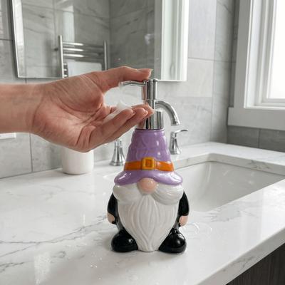 Cute Halloween Elf Soap Dispenser Press Bottle Container Cartoon Hand Sanitizer Bottle Gnome Decorative Shampoo Soap Dispenser
