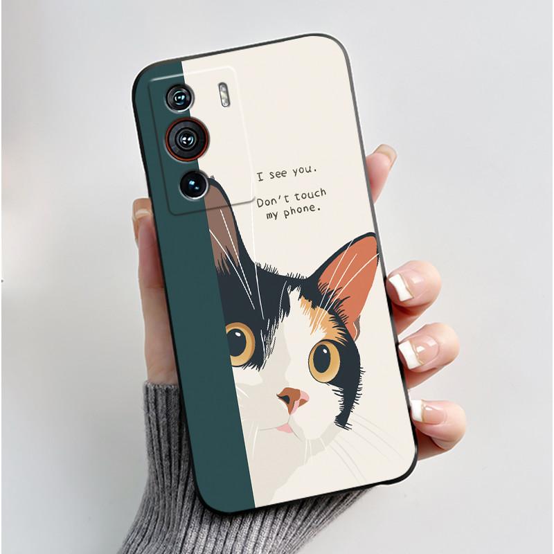 Casing For ZTE Nubia Z40 Pro Case Aesthetic Luxury Cute Cool Boys Girls Cover Black Matte Soft TPU Silicon Shockproof Phone Case
