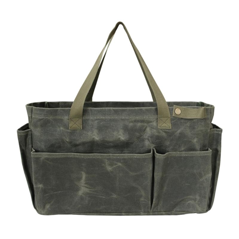 Borsa Portaoggetti in Tela Pesante per Cucina all'Aperto Campeggio Pentole Grande Capacità Impermeabile con Comoda Maniglia per il Trasporto