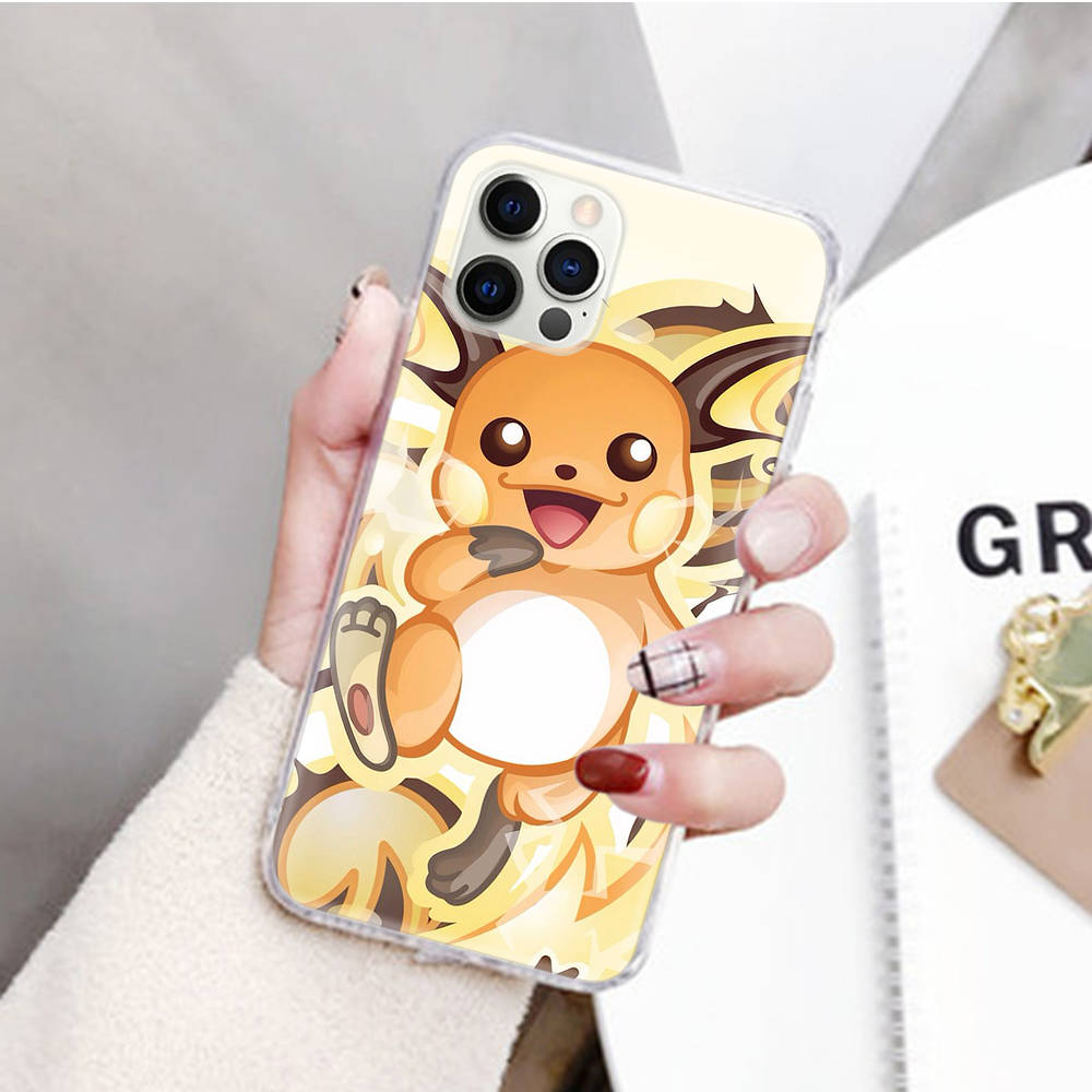 

JP40 Pokemon Прозрачный чехол для Samsung A04 A14 A23 M33 M53 Realme 10 9 C35 C55 VIVO Y02 X80 Infinix Hot 30 Note 11 Tecno Spark 8P Pro VIVO Y20 эбеновый