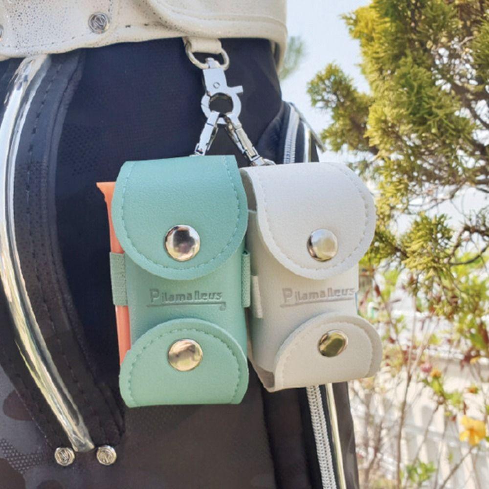 

Portable Golf Ball Storage Bag Holds 2 Balls Waist Golf Carrier Golf Ball Waist Holder Men/Women