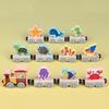 Transportation Train Wooden Toy Educational Wooden Magnetic Train Magnetic Train Toys  For Toddlers