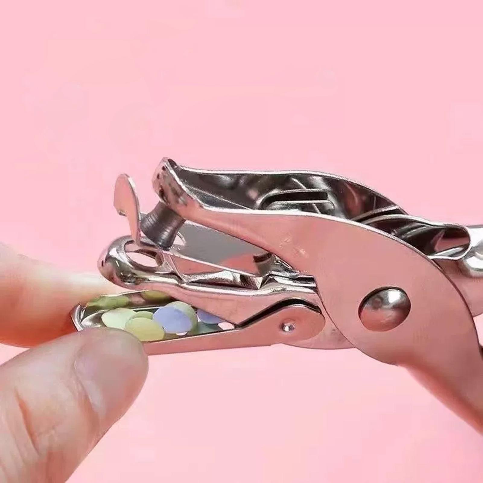 

Handhold Single Hole Punch Comfortable Handle Single Hole Punching Plier Suitable for Handbag Straps 6mm