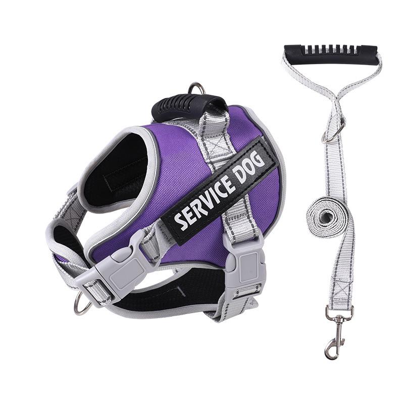 Hundegeschirr Weste mit Leine - Verstellbarer Brust-Rücken-Stil für kleine und große Hunde