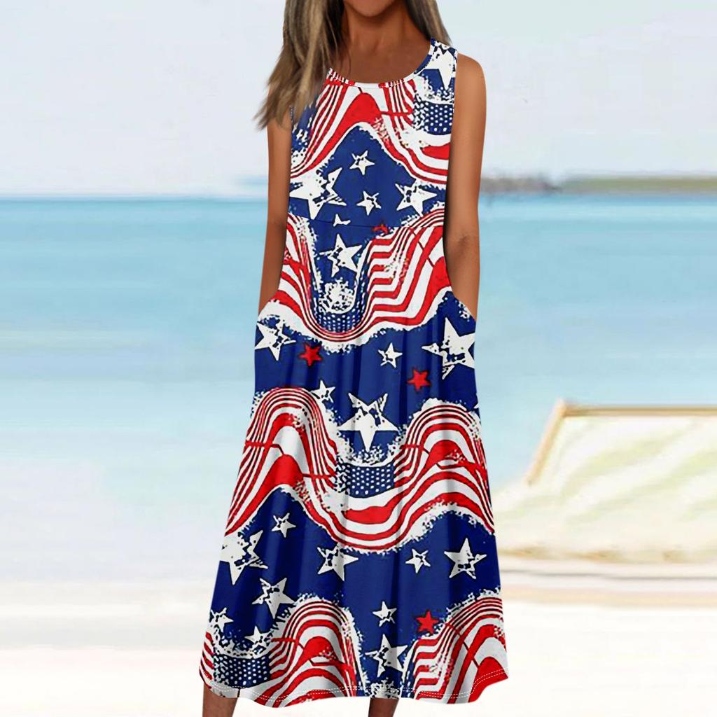 Robes pull sans manches décontractées pour femmes, robes imprimées avec poches