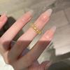New in Pineapple design Full Diamond Ring High Quality Design Light Luxury Fashion Trend Ring Hollow out Shining Jewelry Gift