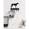 1-Pack Black Metal Dog Design Wall Hook Functional Home Decor for Hallway Entryway Storage Organization Pet Lover Gift