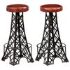 Day and Night - Day and Night Kitchen Bar Stools 2 Units Genuine Leather