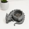 DYS 3D Printed Lying Dragon Flowerpot for Small Green Plants, Decorative Succulents Pot Ornament, Dark Style Figurine Home Office Desktop
