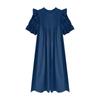 Maternity Summer Slim-Fit Long Dress: French Chic and Sophisticated Design