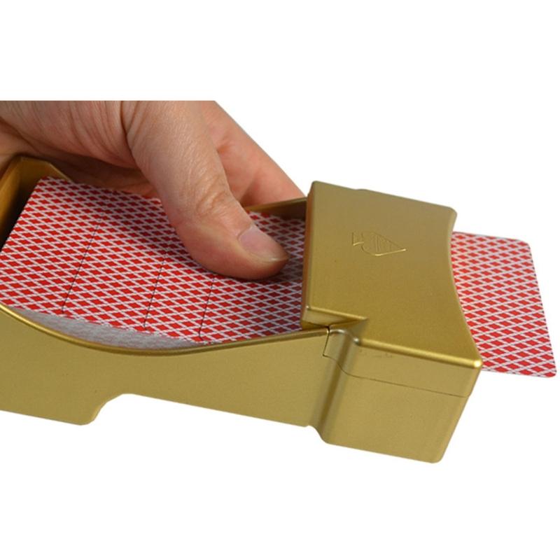 Kleiner automatischer Kartenmischer mit elektrischem Rad für Spielkarten – ideal für Heimpartys