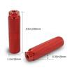 1 Pair Non-Slip Aluminum Alloy Cylinder Foot Pegs MTB BMX Axle Mount Stunt Bicycle Front Pegs for Mountain Bikes Foot Stunts Peg