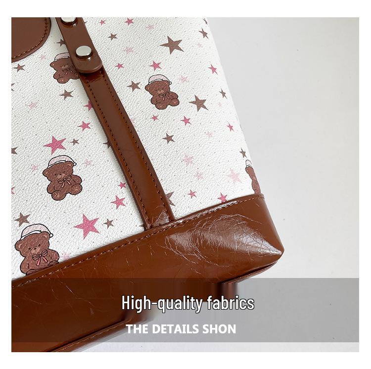 Women's Sweet & Cute High-End Printed Shoulder Tote Bag