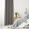 XWZO Blackout Set of Length 178cm X Width Blocks or More of Class 1 Blackout Thermal Memory For Bedrooms and Living Gray Curtains, Curtains, 2, 100cm,