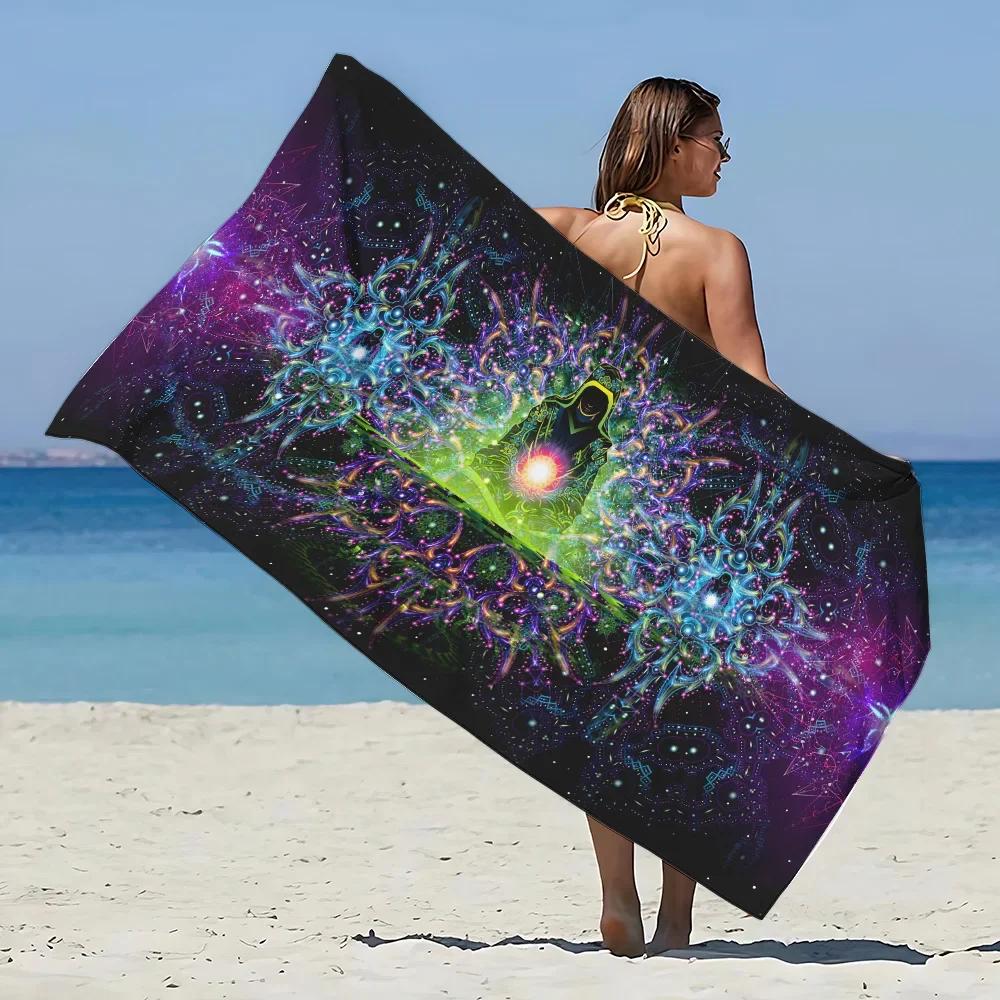 

Galaxy Print Beach Towel - Soft Absorbent Towel for Space Lovers, Vibrant and Unique Design for Everyday Use and Comfort W40*H60(CM)
