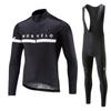 Set Completo Maglia a Manica Lunga da Ciclismo e Salopette Uomo Donna A Righe Traspirante