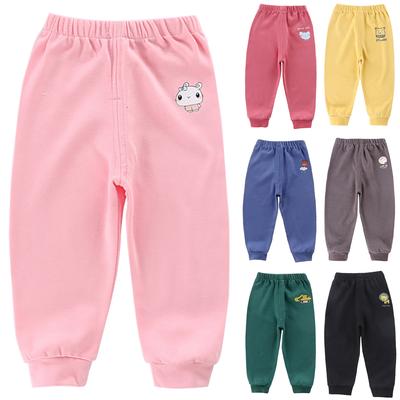 Unisex Boys Girls Cartoon Print Long Pants Children Kids Casual Loose Harem Trousers