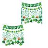 Saint Partick Day Lucky Banner Set Wall Hanging Sign Ceiling Swirls Sign Green Streamers Hanging Ornament Party Supplies