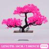 1PC Pink Desktop Artificial Bonsai DIY Home Garden Outdoor Floral Green Plant Flower Arrangement Gift Decoration