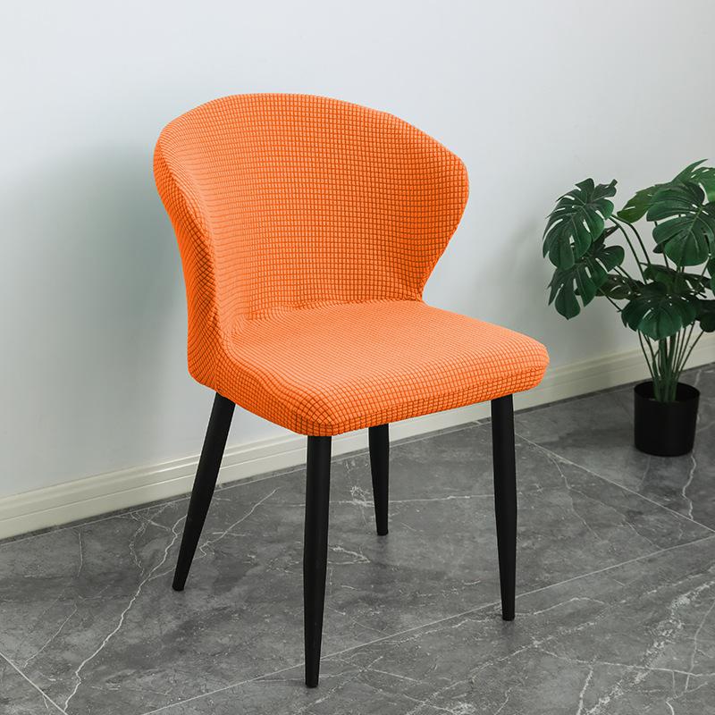 

Чехол на стул из бархата и овечьего рога в новом стиле, большой изогнутый чехол для обеденного стула, устойчивый к пятнам чехол для стула, пылезащитный чехол для табурета 40CM