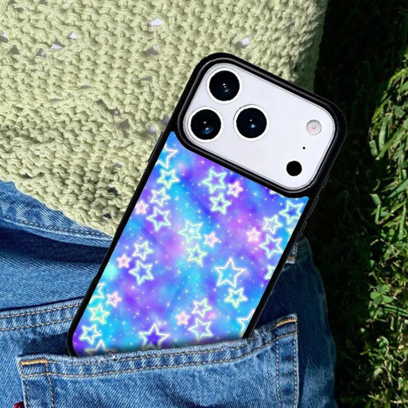 Stars Colourful Phone Case For iPhone 17 AIR 16 Pro Max 15 14 Pro 11 12 13 Shockproof Silicone Cover