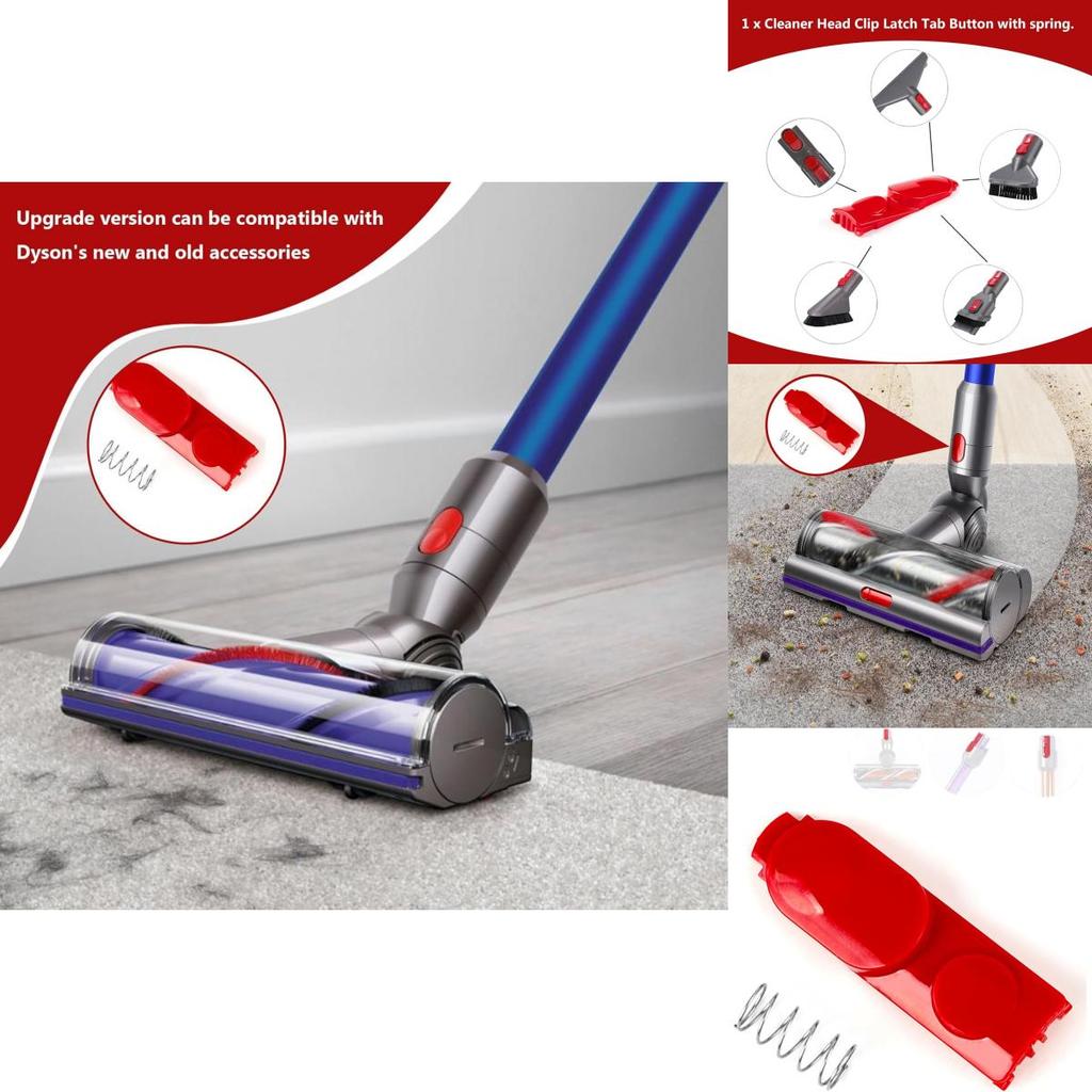 Dyson Vacuum Button Replacement Red Color With Spring For V7 V8 V10 V11 V15 Models