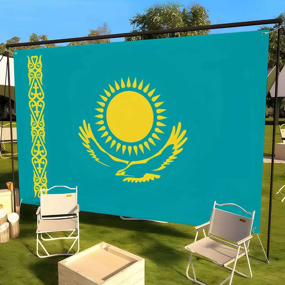 Land K-Kasachstan Flagge Für Camping Party Picknick Studio Stand Hintergrundwand Innendekoration Banner
