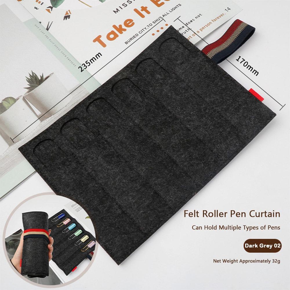 Felt Pen Pouch Multifunctional Pen Protective Sleeve Simple Pen Curtain Back To School