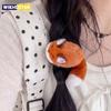 Kawaii flauschige Plüschfuchs Haarspangen niedliche 3D-Fuchsschwanz Pony-Clips Damen Cartoon-Tier Seitenhaar-Accessoires