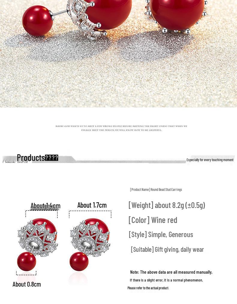 Roztomilé oboustranné náušnice s perlovou krajkou - Valentýnský a vánoční dárek pro ženy