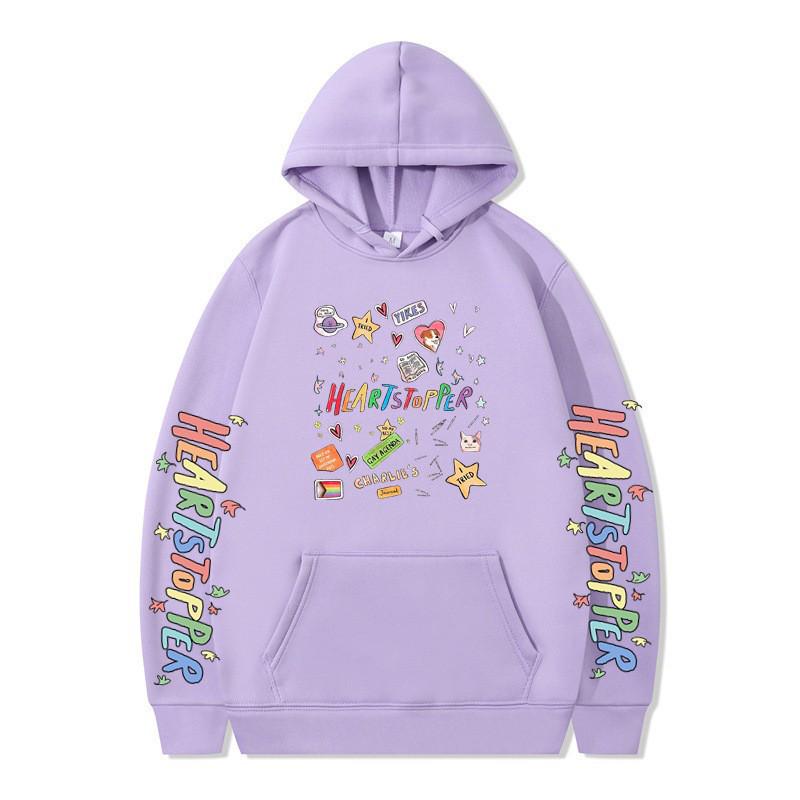 Heartstopper Nick & Charlie English Drama Loose Hoodie Sweatshirt - Autumn/Winter Collection