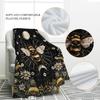 Moon Mushroom Floral Print Blankets for Adult Kid, Witchy Gothic Theme Birthday Party Decorations for Living Room Bedroom Office