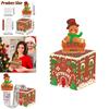 Christmas Candy Gingerbread House Gift Box With Money Envelope For Holiday Celebrations