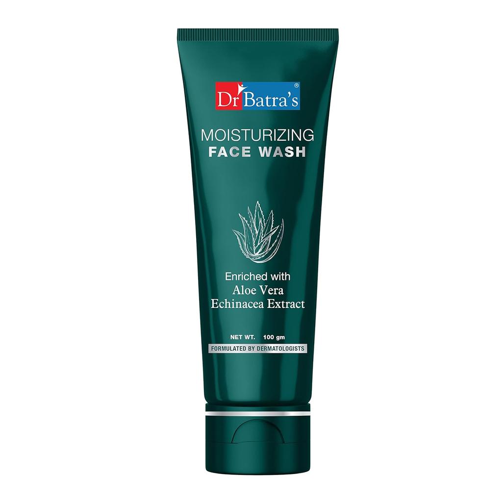 Dr Batra's Moisturizing Face Wash 100 gmX Pack of 3 for Balanced Hydration and Smooth Skin
