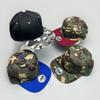 American Street Camouflage Baseball Cap Shade Color Matching Personality Hip Hop Flat Brim Retro Cap