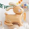 Rabbit Balloon Lovely Cartoon Animal Inflatable Toy 4D 4D Standing Rabbit Balloon Easter Bunny Aluminum Foil Balloon Party Decor