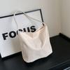 Tote Bag Letter Underarm Bag Korean Style Nylon Bucket Bag Casual Embroidery Shoulder Bag  Women