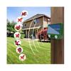 Solar Powered Ultrasonic Animal Repellent 500mAh Animal Deterrent Repellent USB Charging for Repel Mouse Coyote Fox Deer