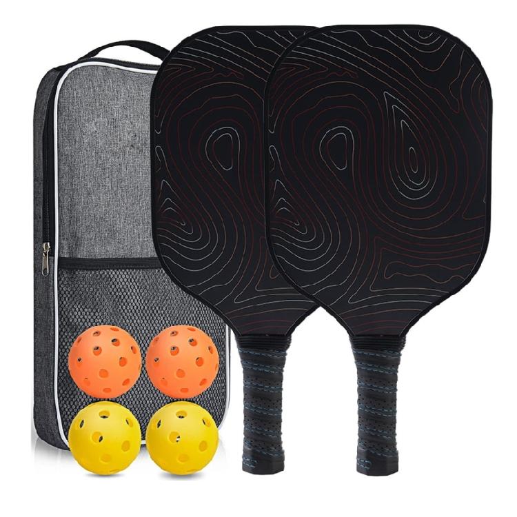 Durability Carbon Fiber Pickleballs Paddles Ergonomic Grip for Quickly Response and Maximums Durability