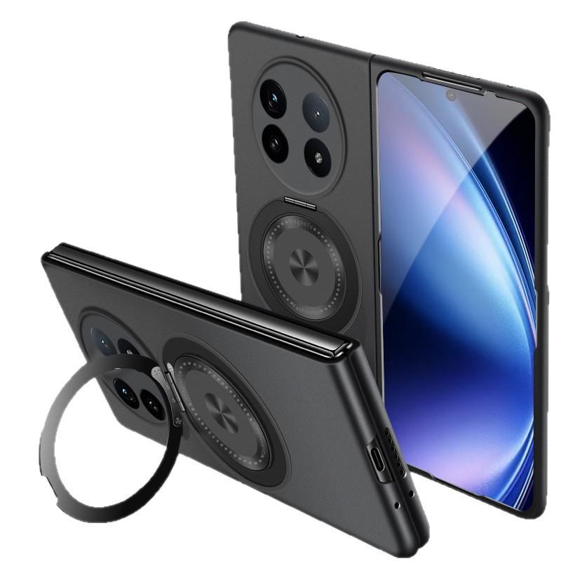 Draaibare beugel Metallic verf opvouwbare hoes voor mobiele telefoon Geschikt voor VIVO X FOLD5 ultradunne X FOLD2 links en rechts opvouwbaar