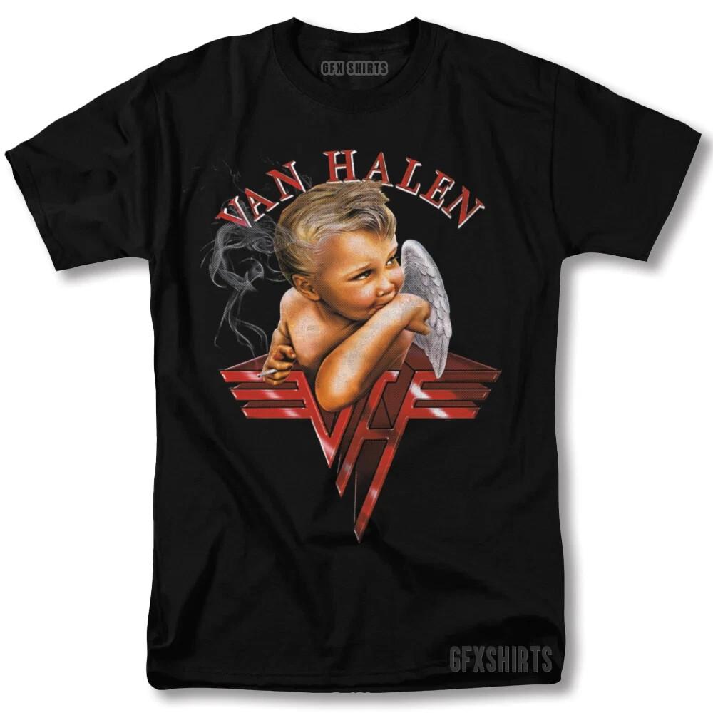 Van Halen Shirt Smoking Baby Angel Rock Concert Tour Vntg Design T-Shirt Unisex T-Shirt XXL