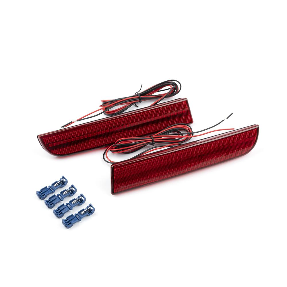 

Дымчатый светодиодный отражатель заднего бампера для Mitsubishi Lancer Evo Outlander Sport RVR ASX Evolution X задний тормозной стоп-сигнал красный